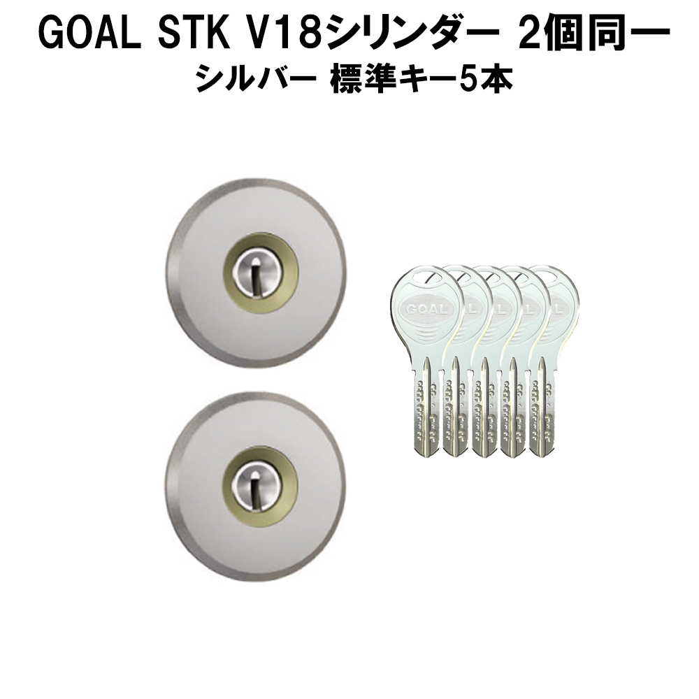 B-1)<br>GOAL・V18-AD用 鍵(カギ) 取替え 交換シリンダー２個同一 GK錠
